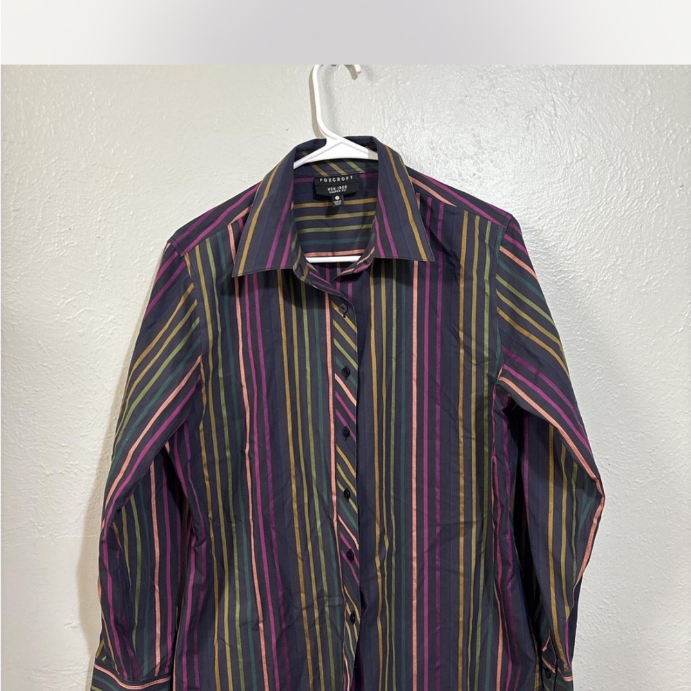 Foxcroft Multicolor Striped Shirt